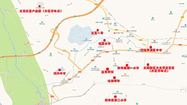 2019年下半年義龍新區(qū)事業(yè)單位招聘筆試考點(diǎn)地圖、溫馨提示及公交路線